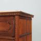 Antique baroque walnut chest of drawers with 4 drawers, 17th century.
