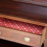 Elegant console by waring & gillow ltd, in mahogany veneer.