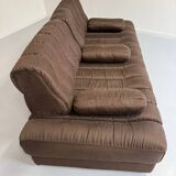 Old Daybed sofa design De Sede DS85 vintage 80s brown fabric