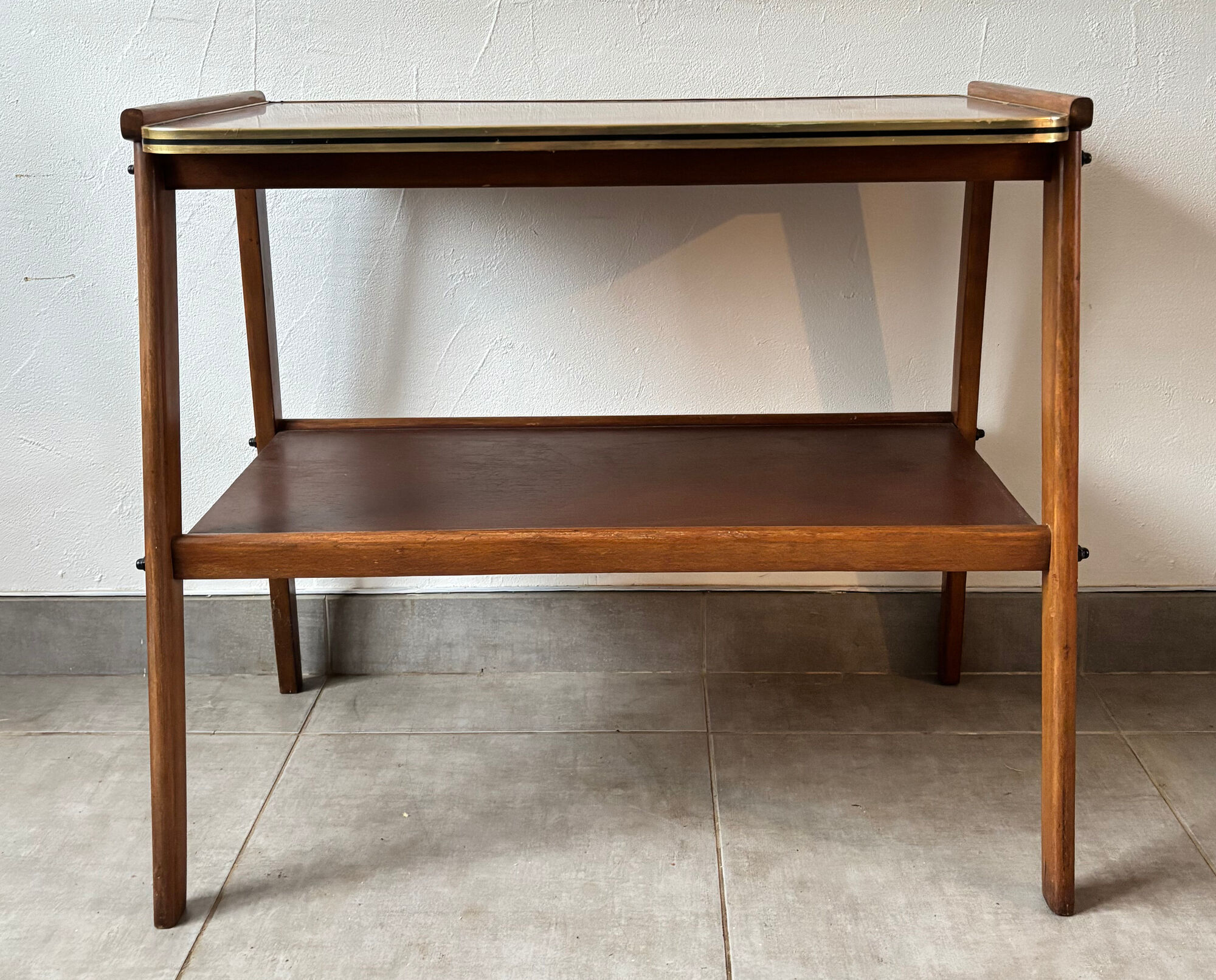 Sideboard / Vintage Scandinavian bar cart in teak (1960s)