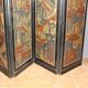Screen with Japanese decor and black lacquer