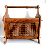 Vintage cannage magazine door