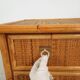 Chest of drawers, dresser, 1960s, Dal vera, bamboo and wicker, brass handles