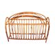 Wicker newspaper rack, Scandinavian style, Denmark, 1970s