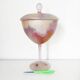 Bonbonnière en verre peint