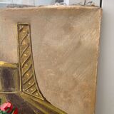 Ancienne peinture de roses
