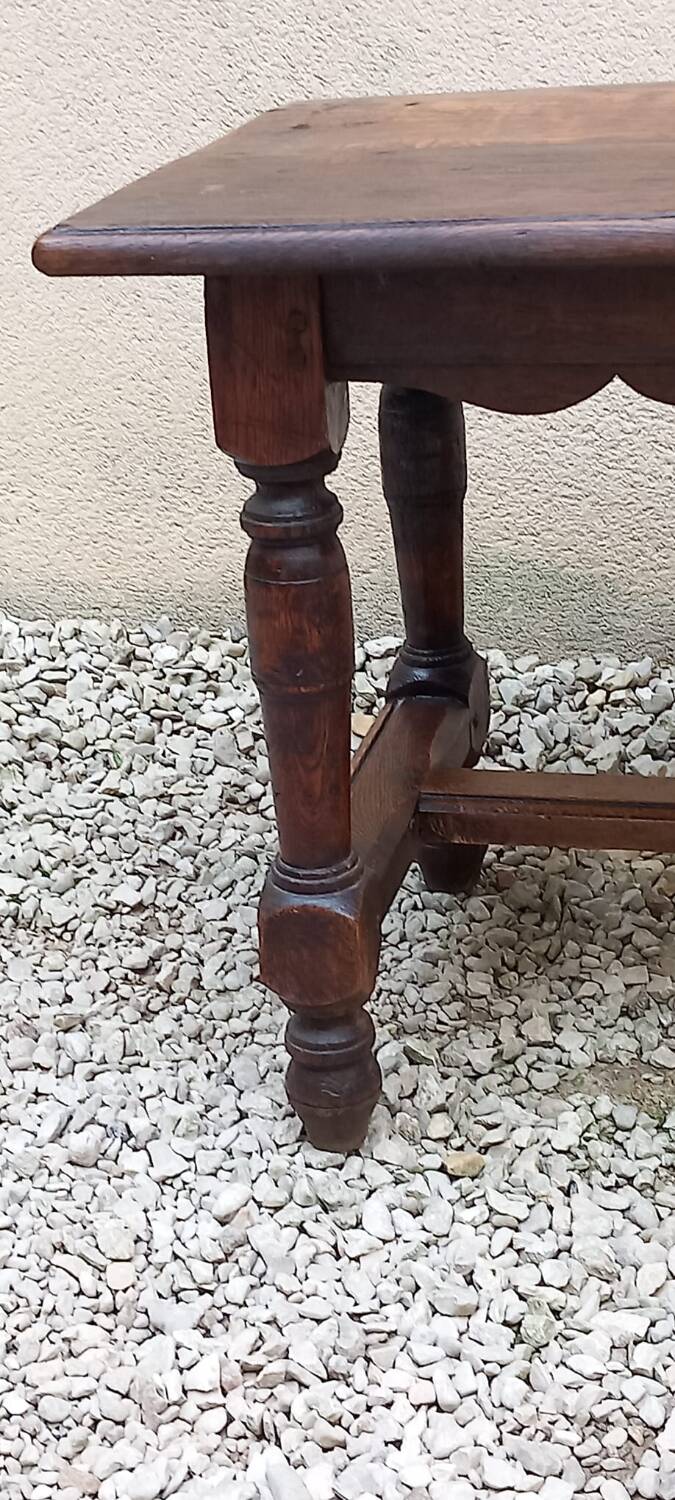 19th century oak coffee table