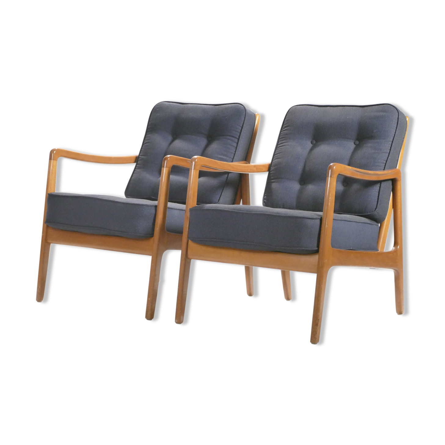 Pair armchairs Ole Wanscher FD109 of the 1960s