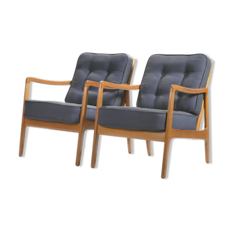 Pair armchairs Ole Wanscher FD109 of the 1960s