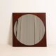 Rosewood Veneer Geometric Mirror