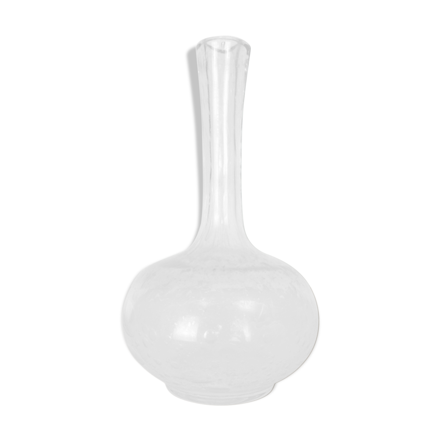 Bubbled glass ball vase, soliflore