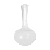 Vase boule en verre bullé, soliflore