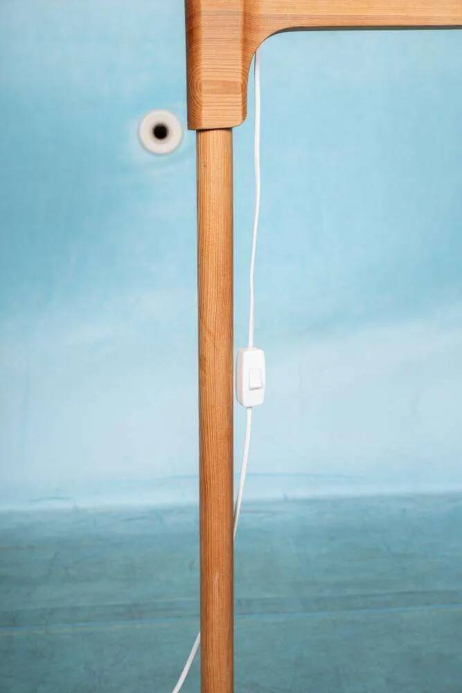 Minimalist Scandinavian floor lamp Carl Malmsten in pine, Sweden