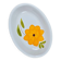 Vintage oval dish Made in Italy, hand-painted floral decoration