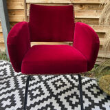 Velvet armchair
