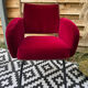 Velvet armchair