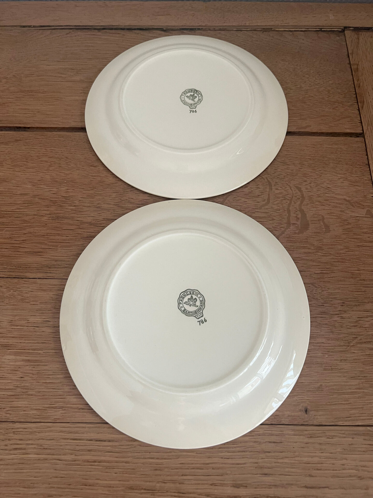 6 Italian dessert plates Pagmossin in ceramic