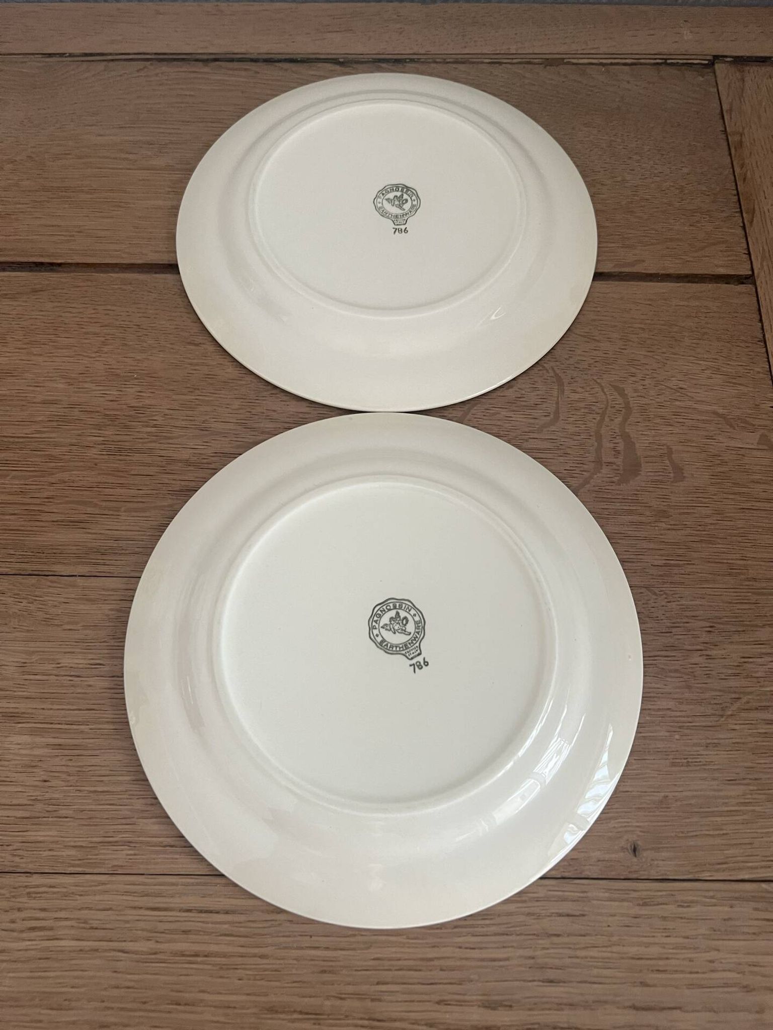 6 Italian dessert plates Pagmossin in ceramic