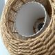 Mid Century sisal lamp, ball lamp, hanging lamp, cottage style Germany