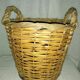 Panier en osier vintage