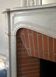 Louis XV style fireplace Model Pompadour White Carrara marble 20th century