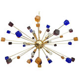 Murano glass sputnik chandelier