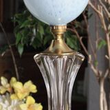 Lampe en cristal et verre de Clichy