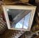 Mirror 1900 original wood 70x58 mercury glass