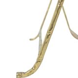 Jansen. Console in gilded brass and white marble. 1970s.LS4683607U