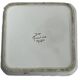 Moustiers, square shallow dish with bird decoration, 20th century.
