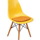 2 Yellow DSW Chairs by Charles and Ray Eames for Herman Miller