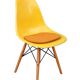 2 Yellow DSW Chairs by Charles and Ray Eames for Herman Miller