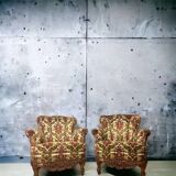 Set of 2 old 'baroque' club seats / armchairs / seats