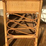 Rattan bedside