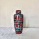 Vintage West-Germany vase by Scheurich with handpainted Bamboo decor
