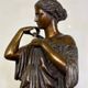 Diane de Gabies, large bronze after the antique with medal patina.