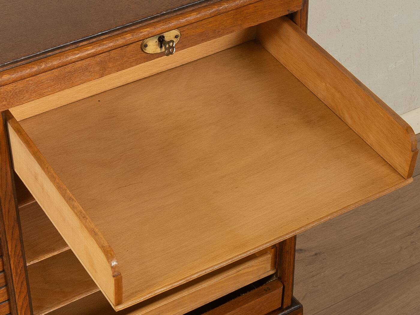 Unique Art Deco roll-top cabinet from the 1930s