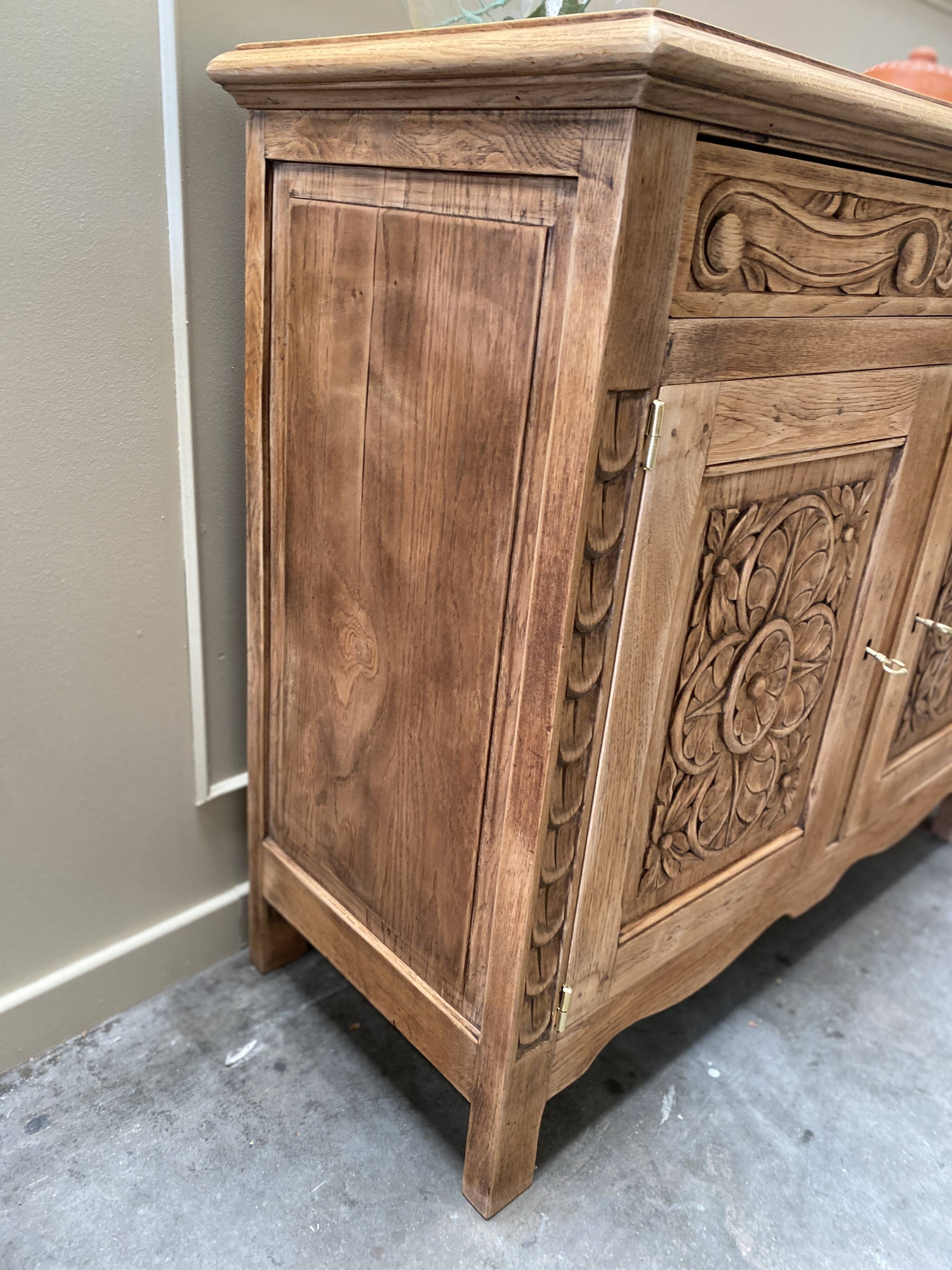 Ornate rustic sideboard