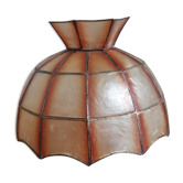 Mother-of-pearl lampshade for suspension