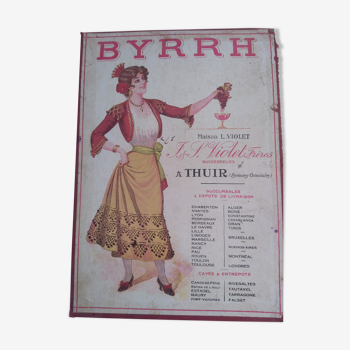 Byrrh menu holder