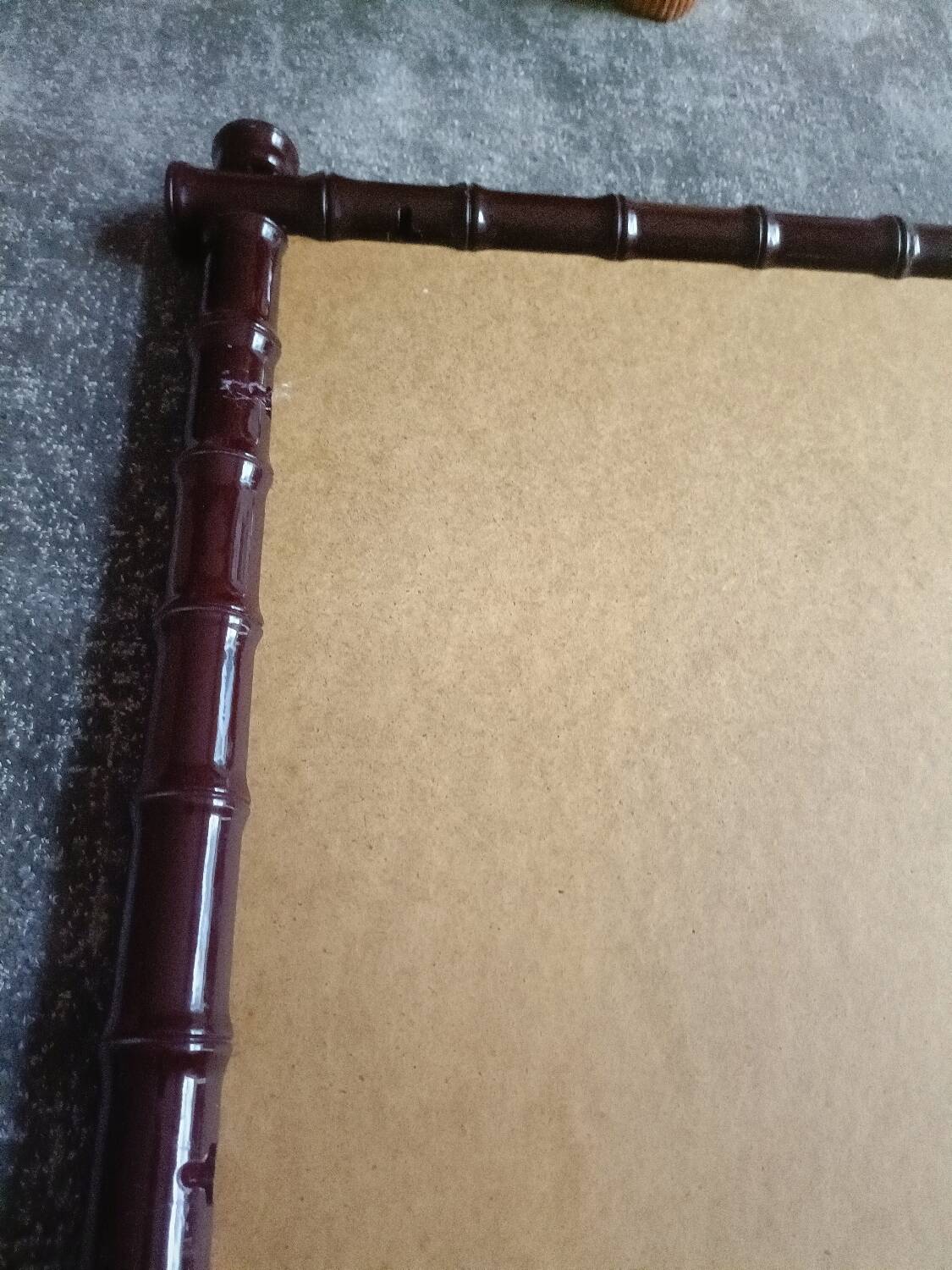 Vintage bamboo style mirror