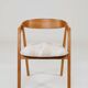 Office chair desk armchair oak wood safari beige 