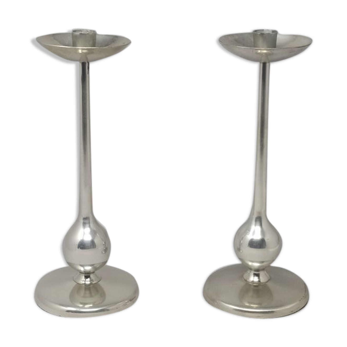 Ensemble de 2 bougeoirs space age, années 1960