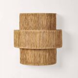 Raffia wall light - Triple