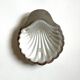 Silver-plated metal shell butter dish (Vulcain goldsmith)