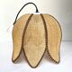 Vintage rattan flower pendant lamp