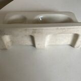 Bathroom door art deco ceramic soap holder
