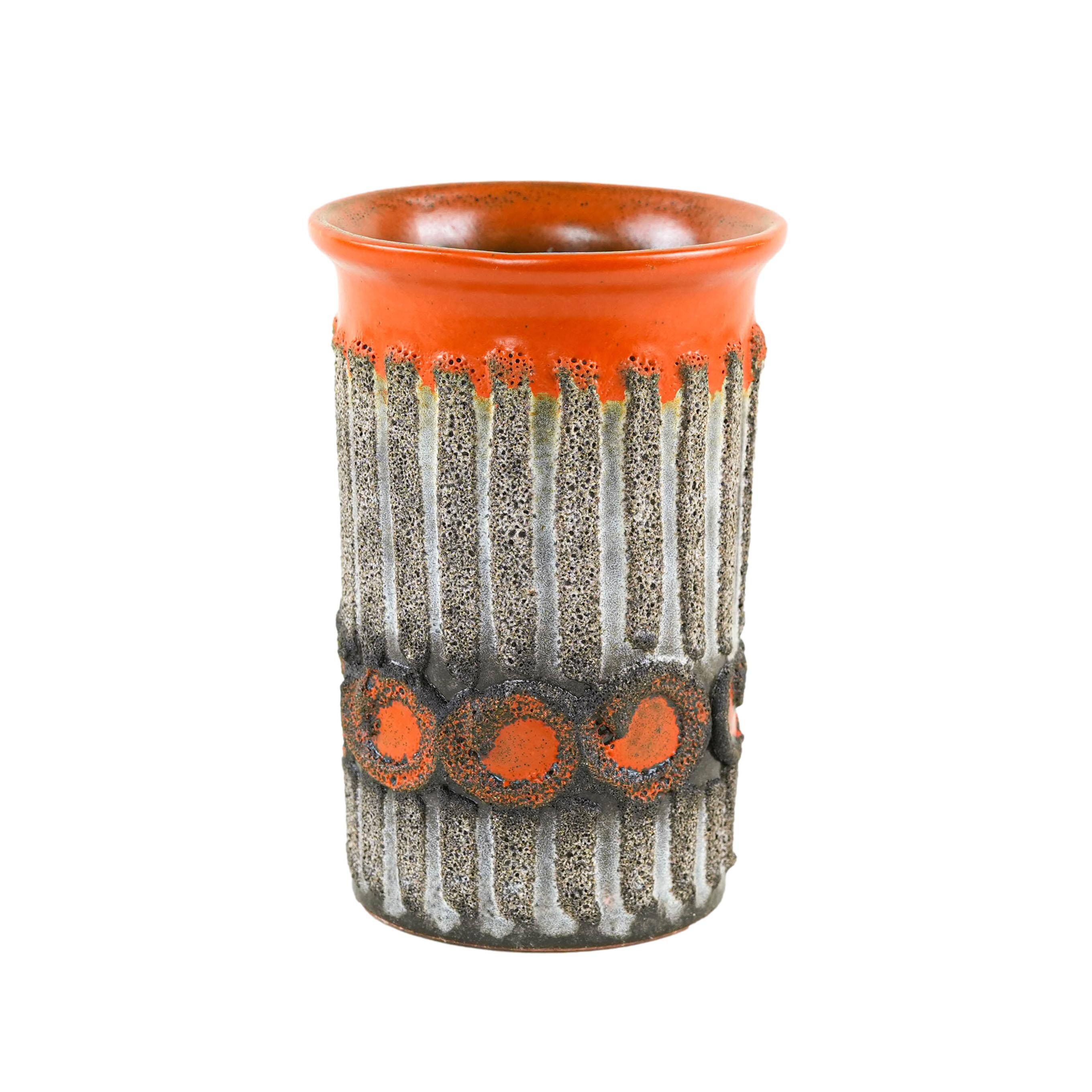 Ceramic vase, German design, 1960s, manufactured by Strehla