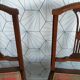 Lot de 2 chaises art déco vintage.