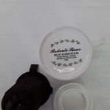 Mug, rose bush decor cup with lid and tea infuser